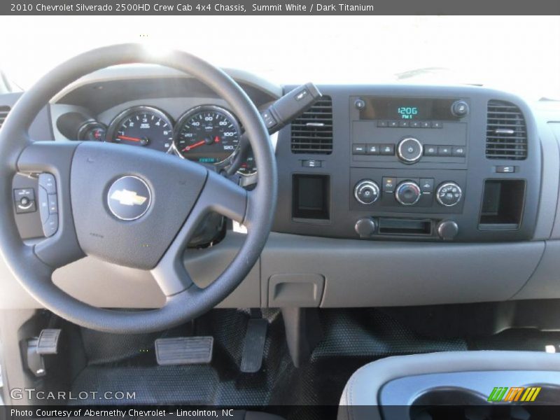 Summit White / Dark Titanium 2010 Chevrolet Silverado 2500HD Crew Cab 4x4 Chassis