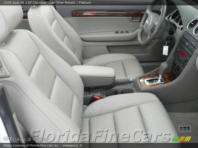 Light Silver Metallic / Platinum 2006 Audi A4 1.8T Cabriolet