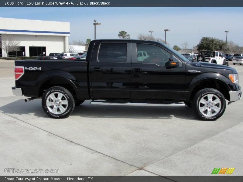 Black / Black/Black 2009 Ford F150 Lariat SuperCrew 4x4