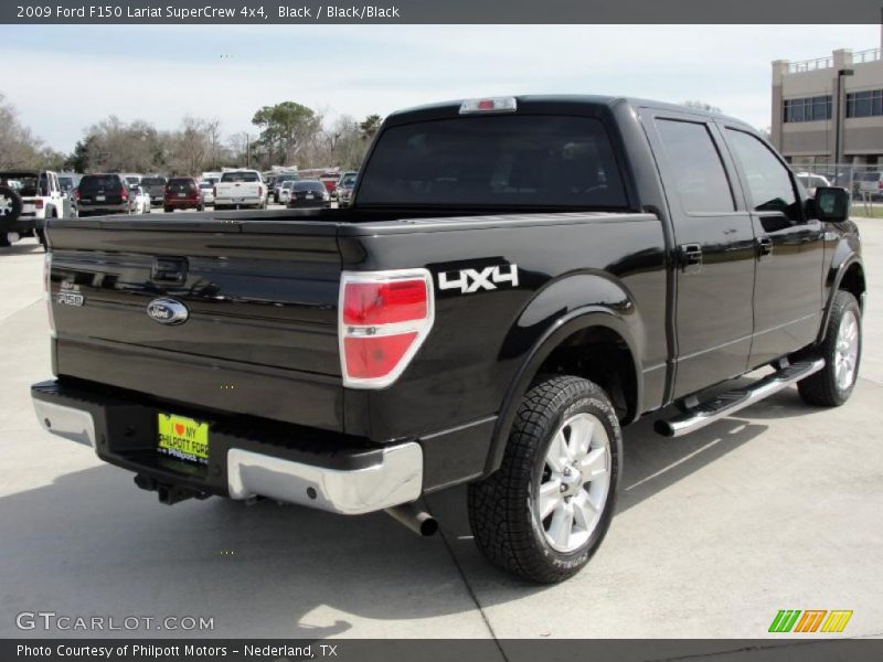 Black / Black/Black 2009 Ford F150 Lariat SuperCrew 4x4