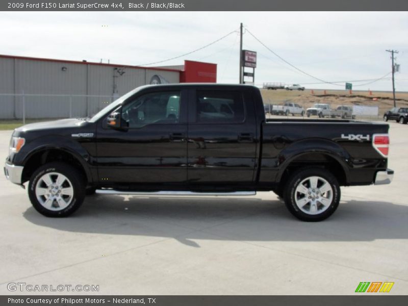 Black / Black/Black 2009 Ford F150 Lariat SuperCrew 4x4
