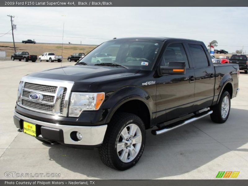 Black / Black/Black 2009 Ford F150 Lariat SuperCrew 4x4