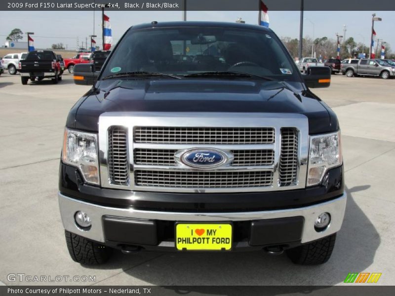 Black / Black/Black 2009 Ford F150 Lariat SuperCrew 4x4