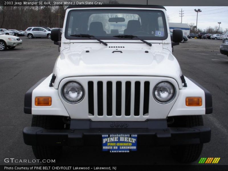 Stone White / Dark Slate Gray 2003 Jeep Wrangler SE 4x4