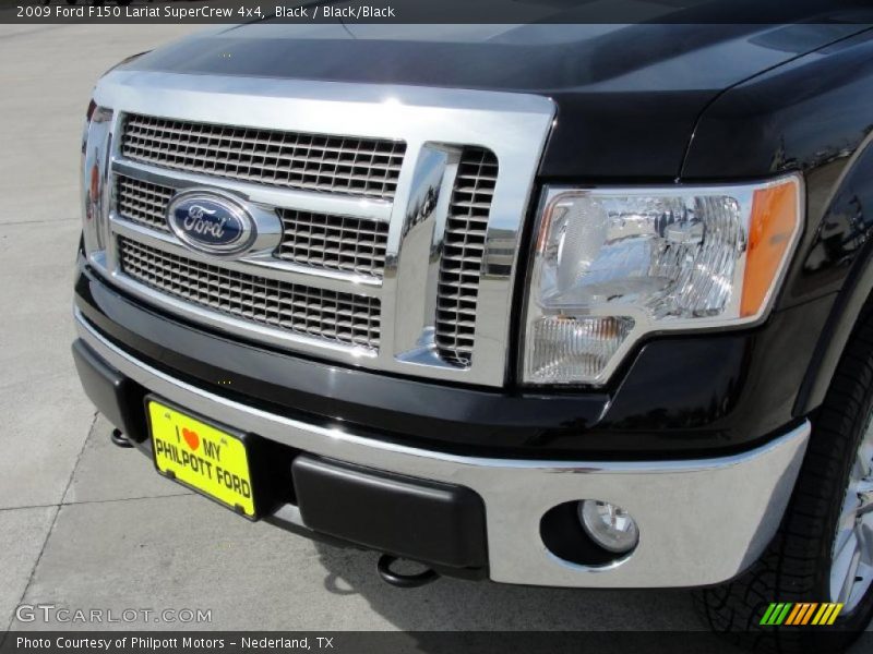 Black / Black/Black 2009 Ford F150 Lariat SuperCrew 4x4