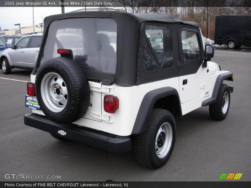 Stone White / Dark Slate Gray 2003 Jeep Wrangler SE 4x4