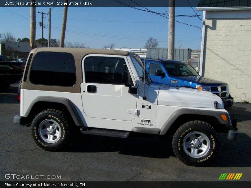 Stone White / Khaki 2005 Jeep Wrangler X 4x4