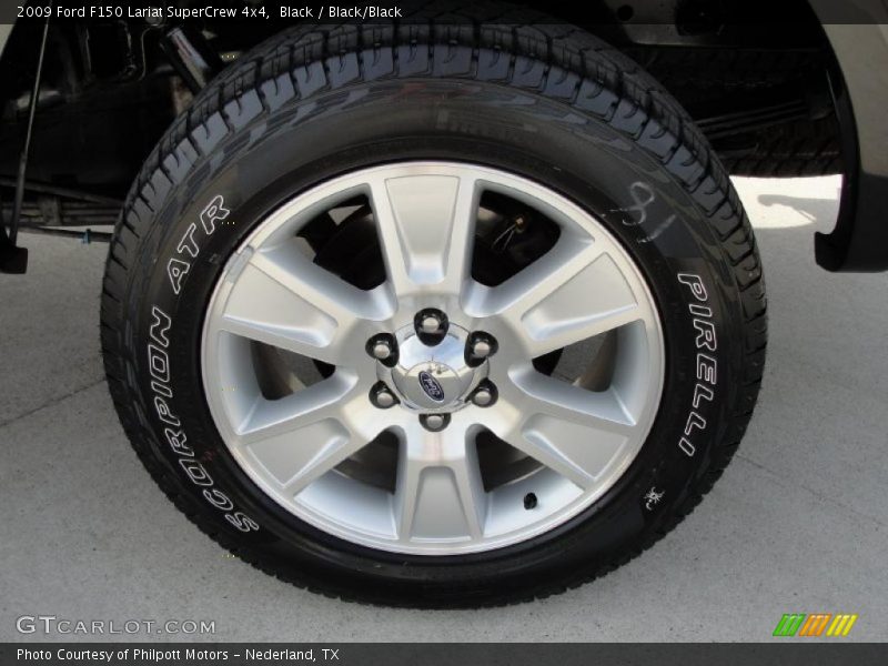 Black / Black/Black 2009 Ford F150 Lariat SuperCrew 4x4