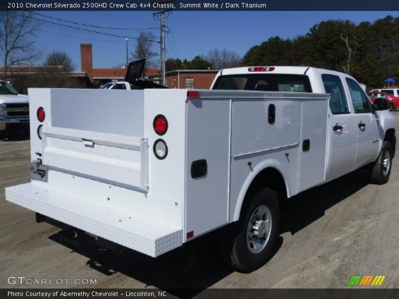 Summit White / Dark Titanium 2010 Chevrolet Silverado 2500HD Crew Cab 4x4 Chassis