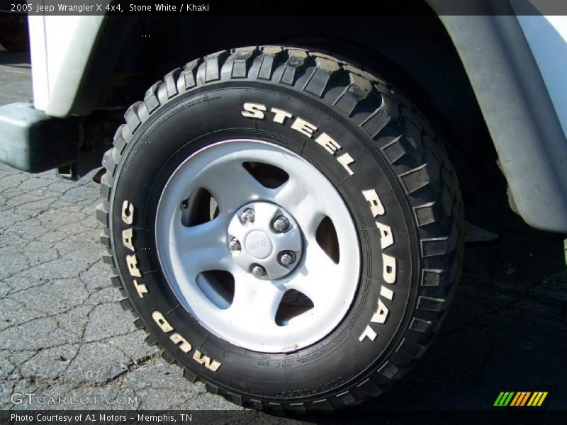 Stone White / Khaki 2005 Jeep Wrangler X 4x4