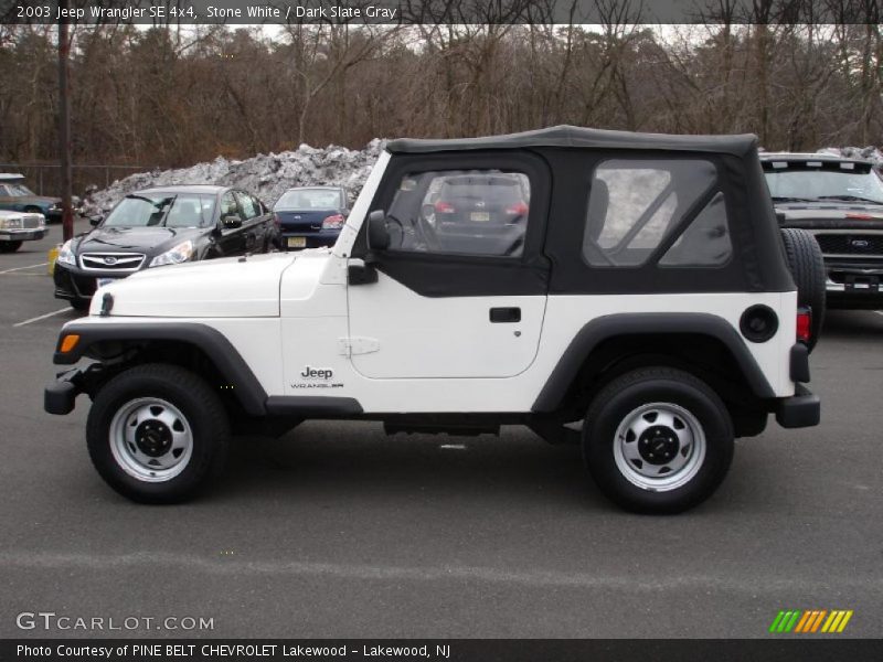 Stone White / Dark Slate Gray 2003 Jeep Wrangler SE 4x4