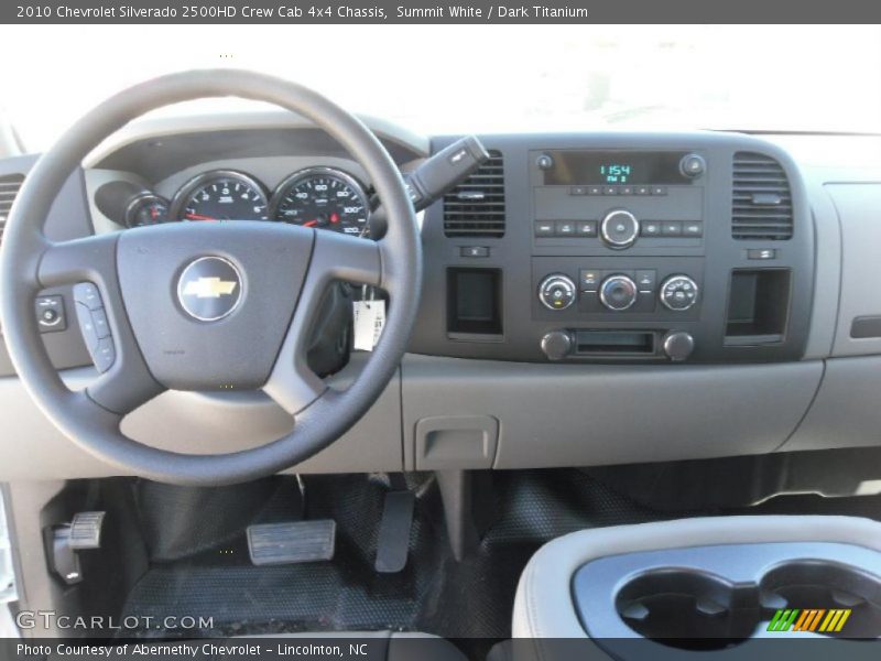 Summit White / Dark Titanium 2010 Chevrolet Silverado 2500HD Crew Cab 4x4 Chassis