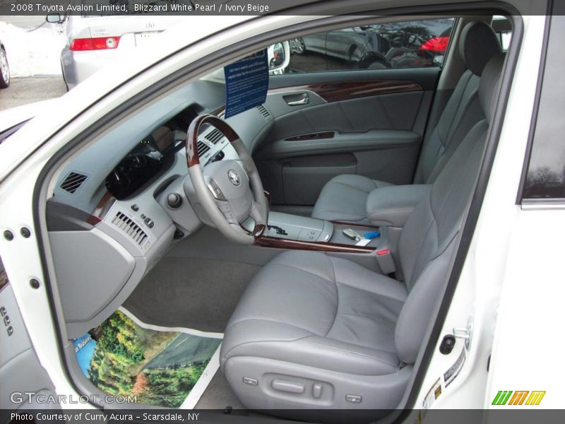 Blizzard White Pearl / Ivory Beige 2008 Toyota Avalon Limited
