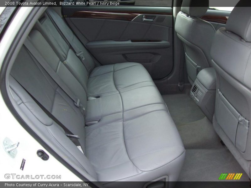 Blizzard White Pearl / Ivory Beige 2008 Toyota Avalon Limited
