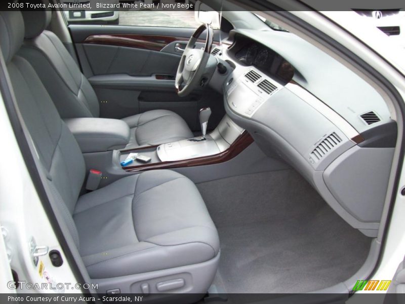 Blizzard White Pearl / Ivory Beige 2008 Toyota Avalon Limited
