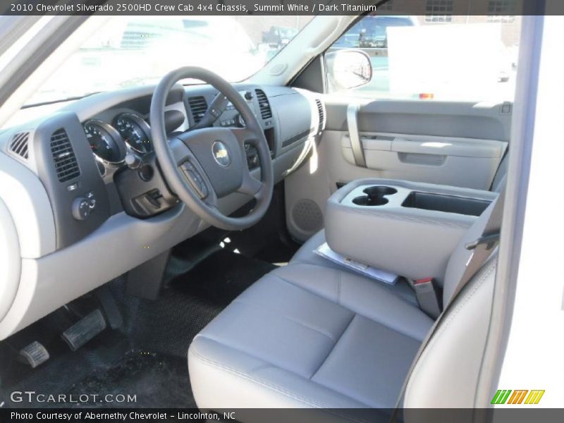 Summit White / Dark Titanium 2010 Chevrolet Silverado 2500HD Crew Cab 4x4 Chassis