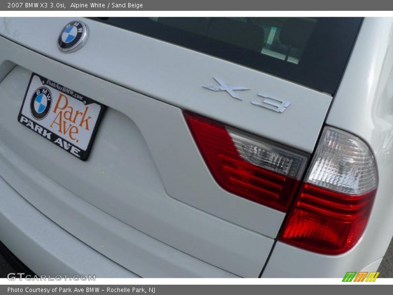 Alpine White / Sand Beige 2007 BMW X3 3.0si