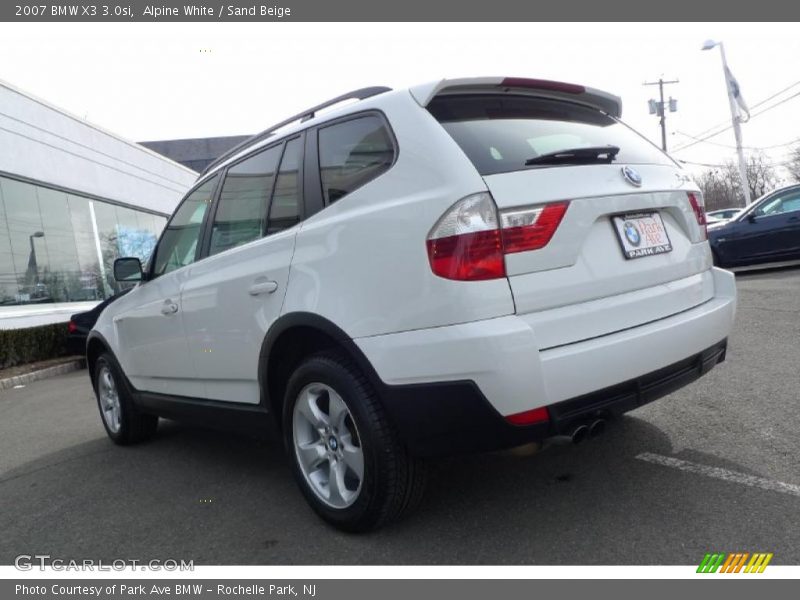 Alpine White / Sand Beige 2007 BMW X3 3.0si