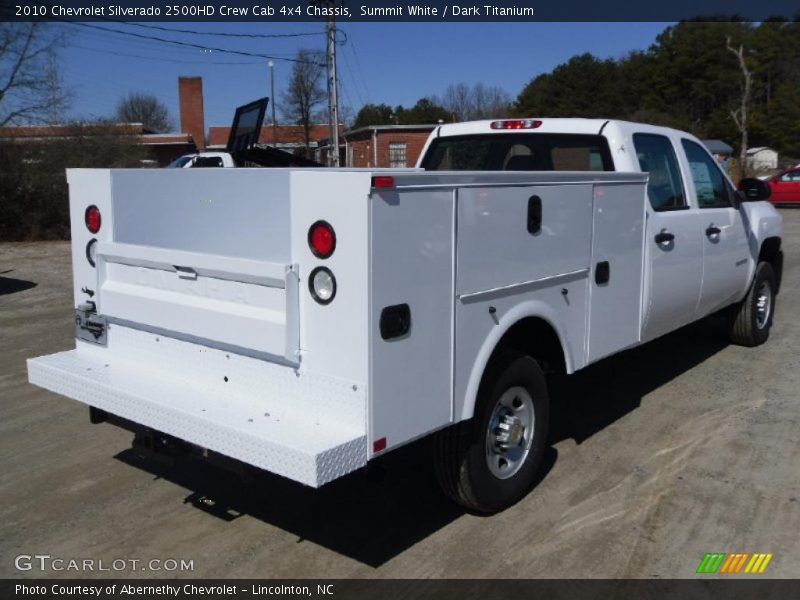 Summit White / Dark Titanium 2010 Chevrolet Silverado 2500HD Crew Cab 4x4 Chassis