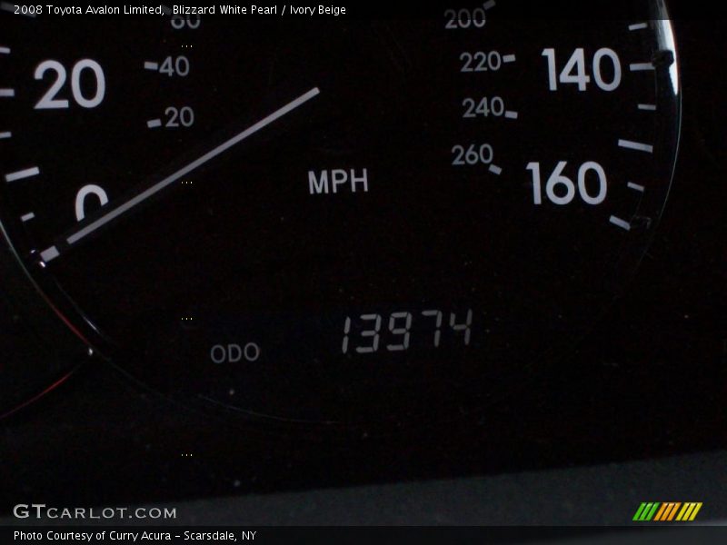 Blizzard White Pearl / Ivory Beige 2008 Toyota Avalon Limited