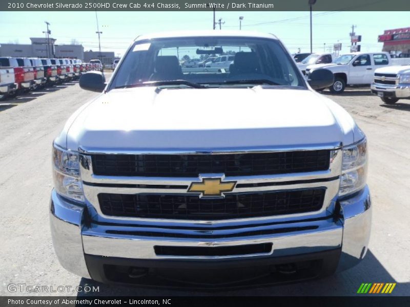 Summit White / Dark Titanium 2010 Chevrolet Silverado 2500HD Crew Cab 4x4 Chassis