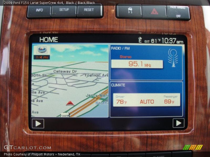 Black / Black/Black 2009 Ford F150 Lariat SuperCrew 4x4