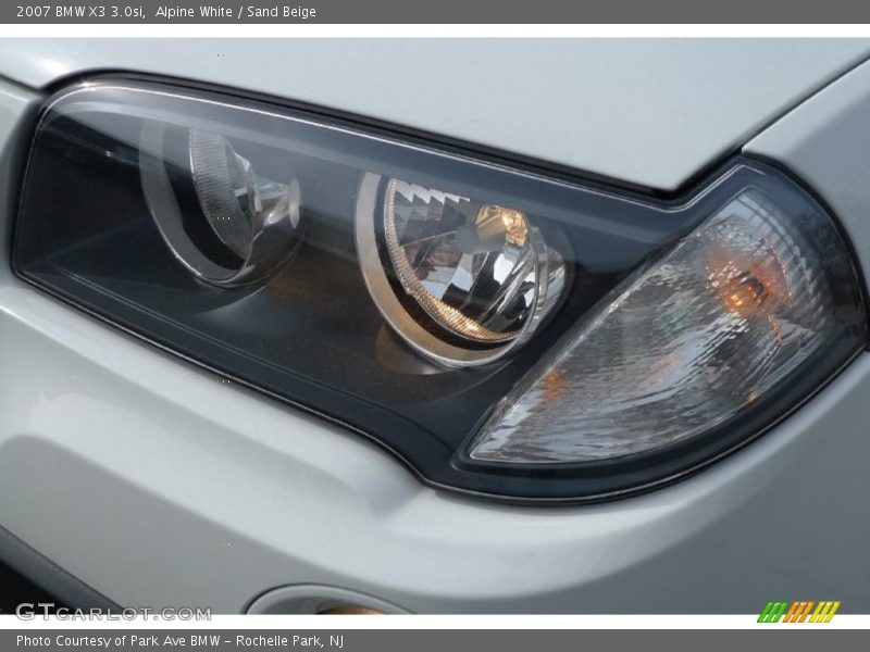 Alpine White / Sand Beige 2007 BMW X3 3.0si