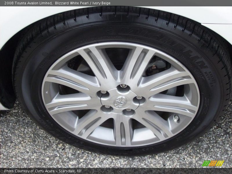 Blizzard White Pearl / Ivory Beige 2008 Toyota Avalon Limited
