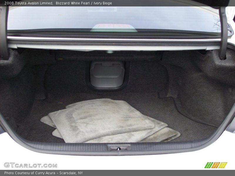 Blizzard White Pearl / Ivory Beige 2008 Toyota Avalon Limited