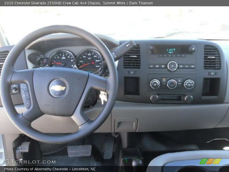 Summit White / Dark Titanium 2010 Chevrolet Silverado 2500HD Crew Cab 4x4 Chassis