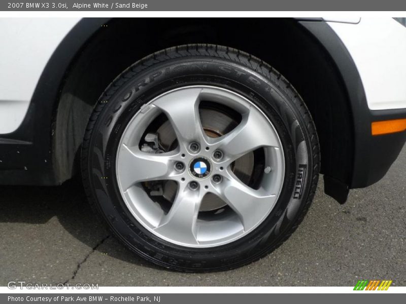 Alpine White / Sand Beige 2007 BMW X3 3.0si