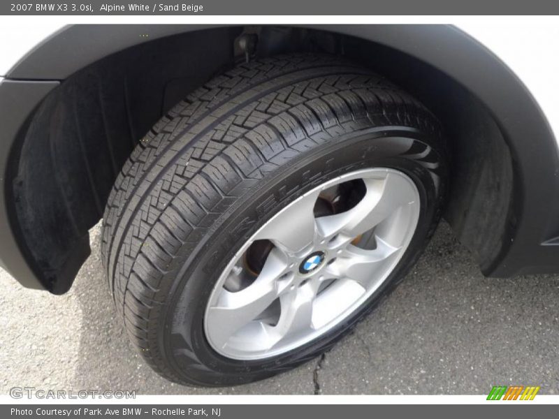 Alpine White / Sand Beige 2007 BMW X3 3.0si