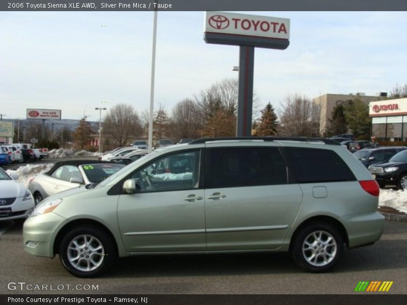 Silver Pine Mica / Taupe 2006 Toyota Sienna XLE AWD