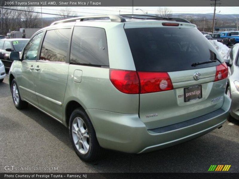 Silver Pine Mica / Taupe 2006 Toyota Sienna XLE AWD