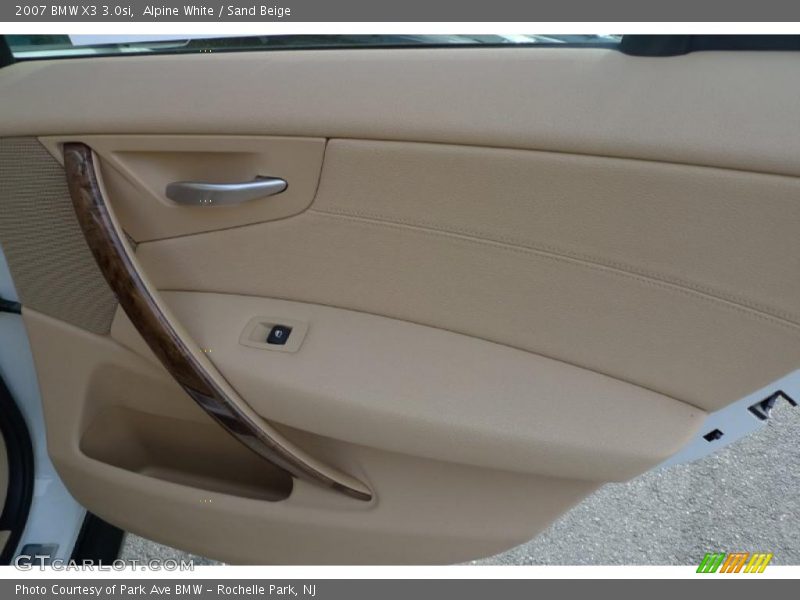 Alpine White / Sand Beige 2007 BMW X3 3.0si