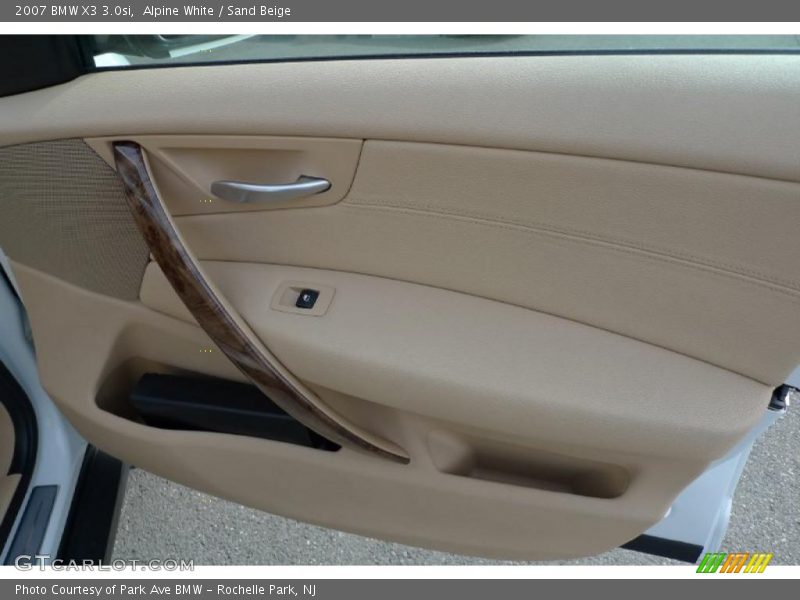 Alpine White / Sand Beige 2007 BMW X3 3.0si