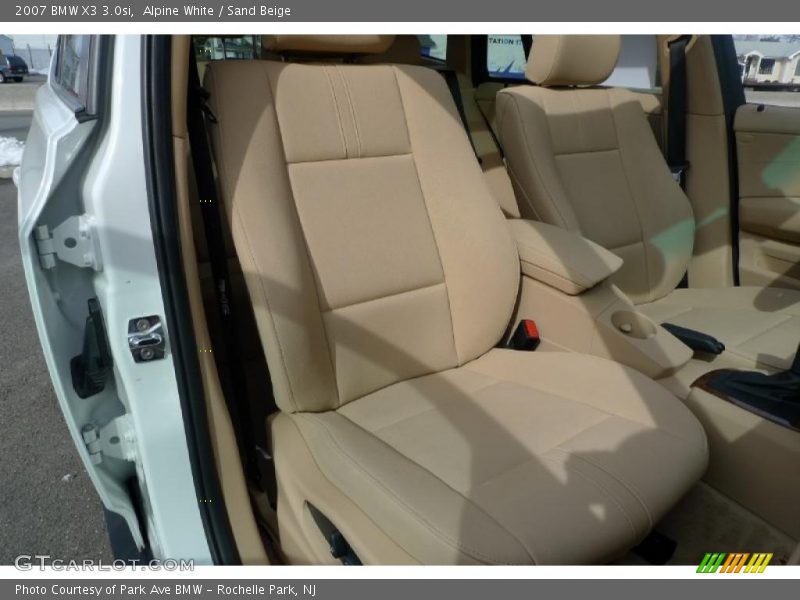Alpine White / Sand Beige 2007 BMW X3 3.0si