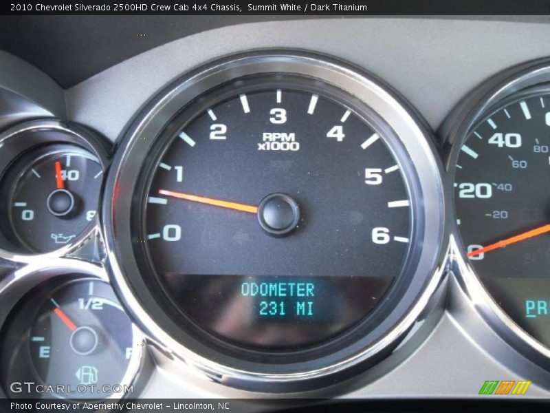 Summit White / Dark Titanium 2010 Chevrolet Silverado 2500HD Crew Cab 4x4 Chassis