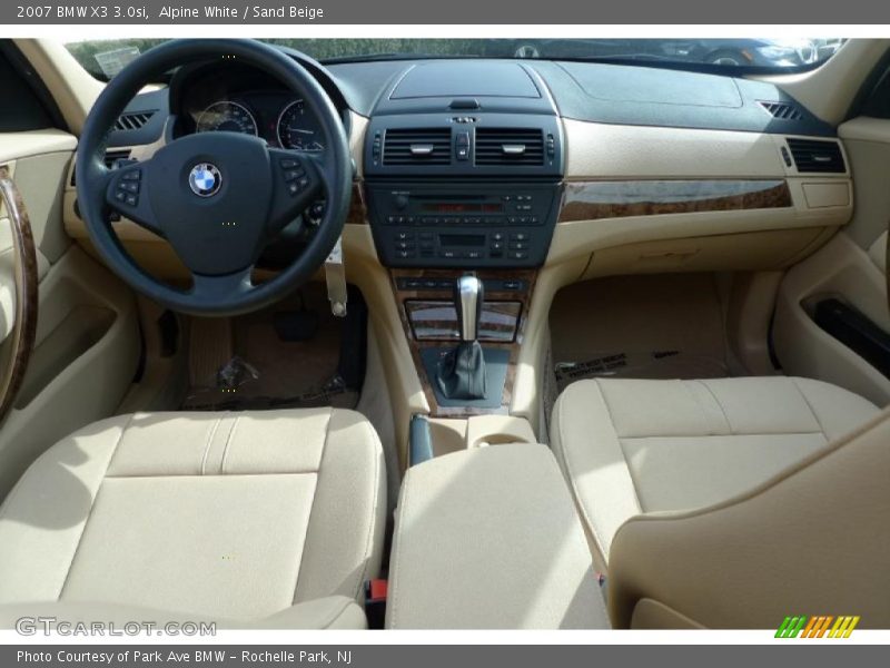 Alpine White / Sand Beige 2007 BMW X3 3.0si