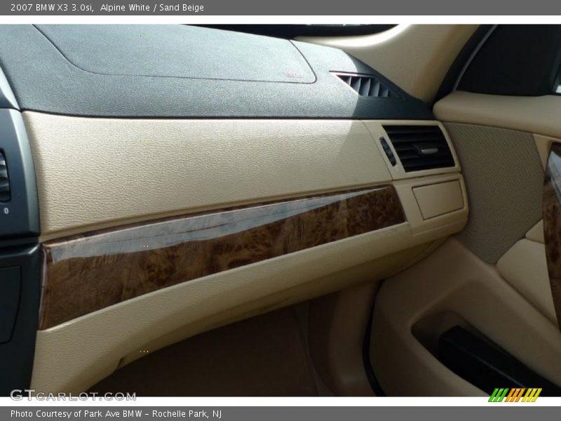 Alpine White / Sand Beige 2007 BMW X3 3.0si