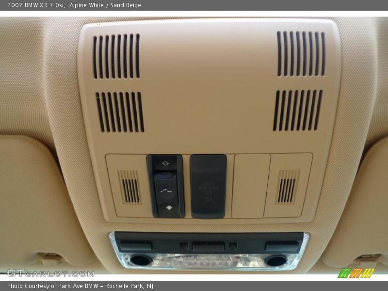 Alpine White / Sand Beige 2007 BMW X3 3.0si