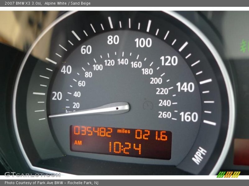 Alpine White / Sand Beige 2007 BMW X3 3.0si