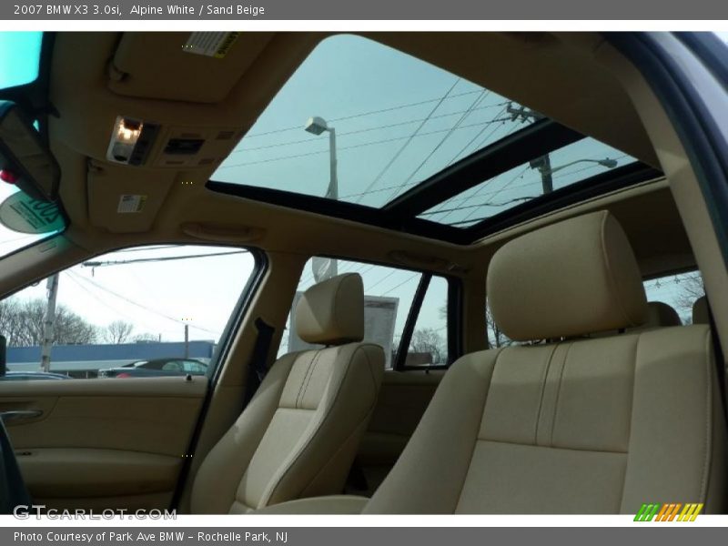 Alpine White / Sand Beige 2007 BMW X3 3.0si