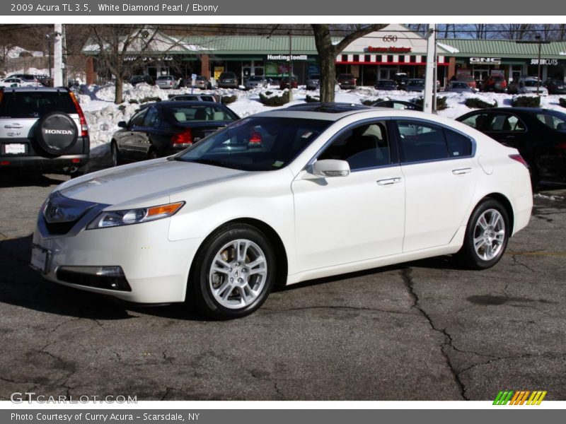 White Diamond Pearl / Ebony 2009 Acura TL 3.5