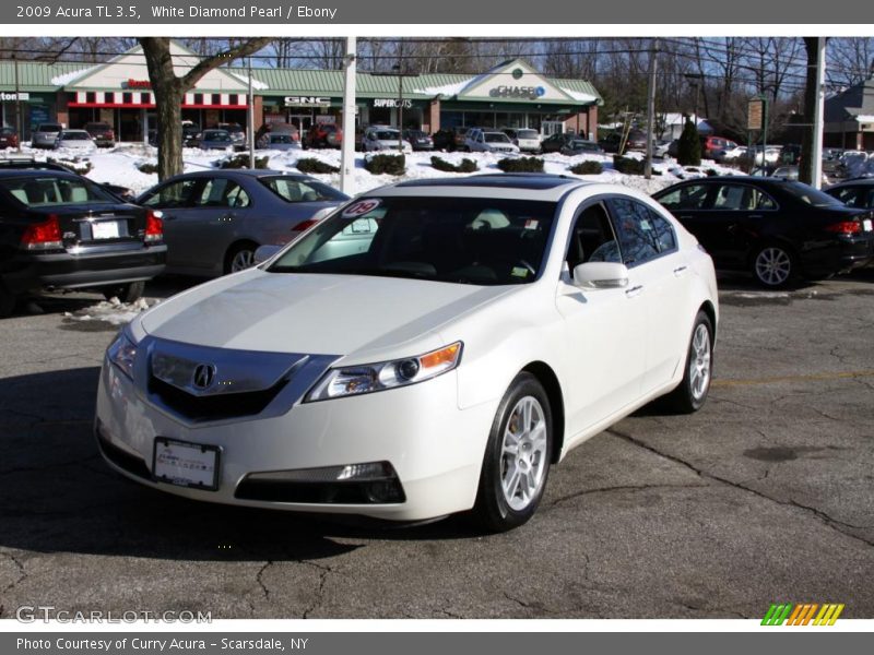 White Diamond Pearl / Ebony 2009 Acura TL 3.5