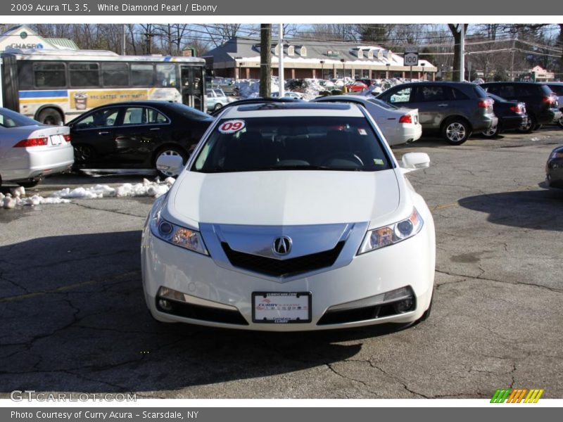 White Diamond Pearl / Ebony 2009 Acura TL 3.5