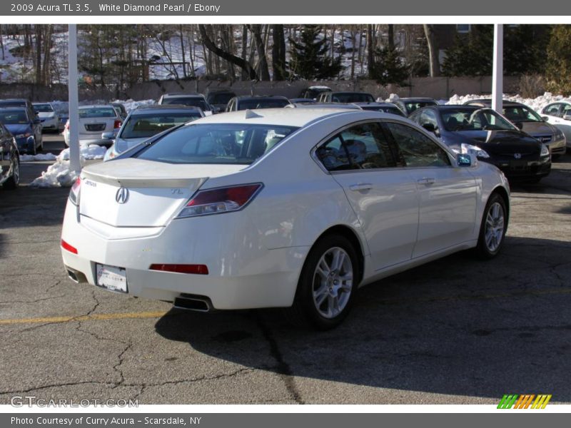 White Diamond Pearl / Ebony 2009 Acura TL 3.5