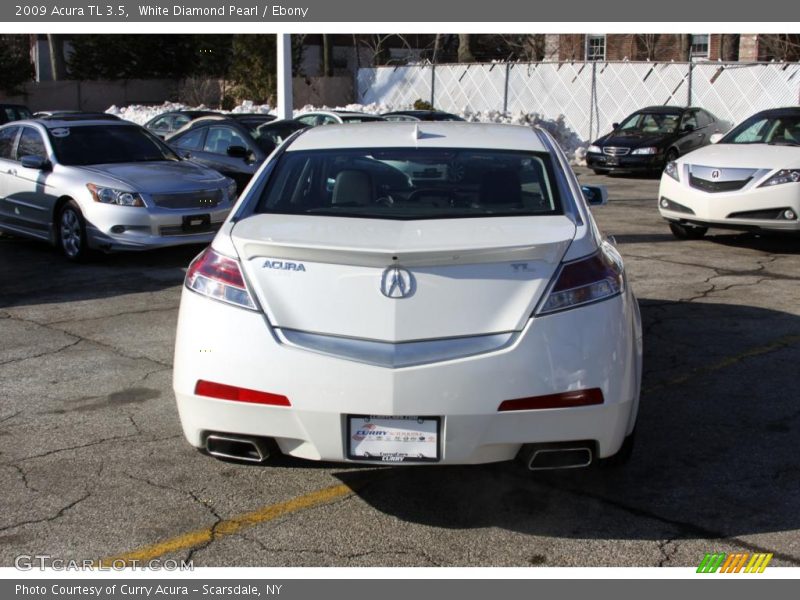 White Diamond Pearl / Ebony 2009 Acura TL 3.5