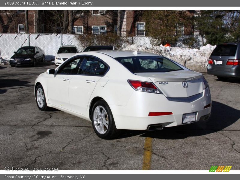 White Diamond Pearl / Ebony 2009 Acura TL 3.5