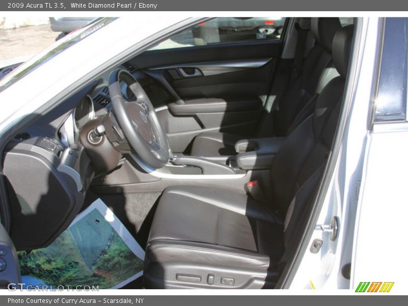 White Diamond Pearl / Ebony 2009 Acura TL 3.5